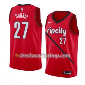 Muški NBA Dres Portland Trail Blazers Jusuf Nurkic 27 Nike 2018-19 Crvena Swingman